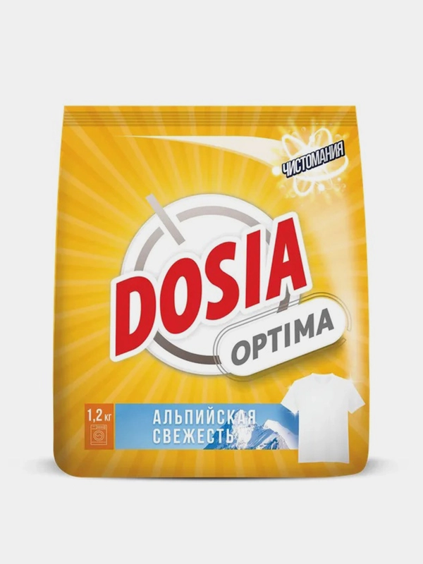 Стиральный порошок DOSIA Optima Альпийская Свежесть, 1,2кг