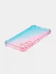 Голубой противоударный чехол для Samsung Galaxy A25 силиконовый ROSCO с защитой камер и углов