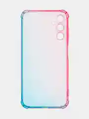 Голубой противоударный чехол для Samsung Galaxy A25 силиконовый ROSCO с защитой камер и углов