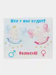 Голубой карточки для голосования гендерпати