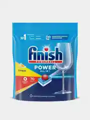 Таблетки для посудомоечных машин FINISH Power Лимон, 70 штук