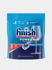 Таблетки для посудомоечных машин FINISH All In 1 Power, 25 штук