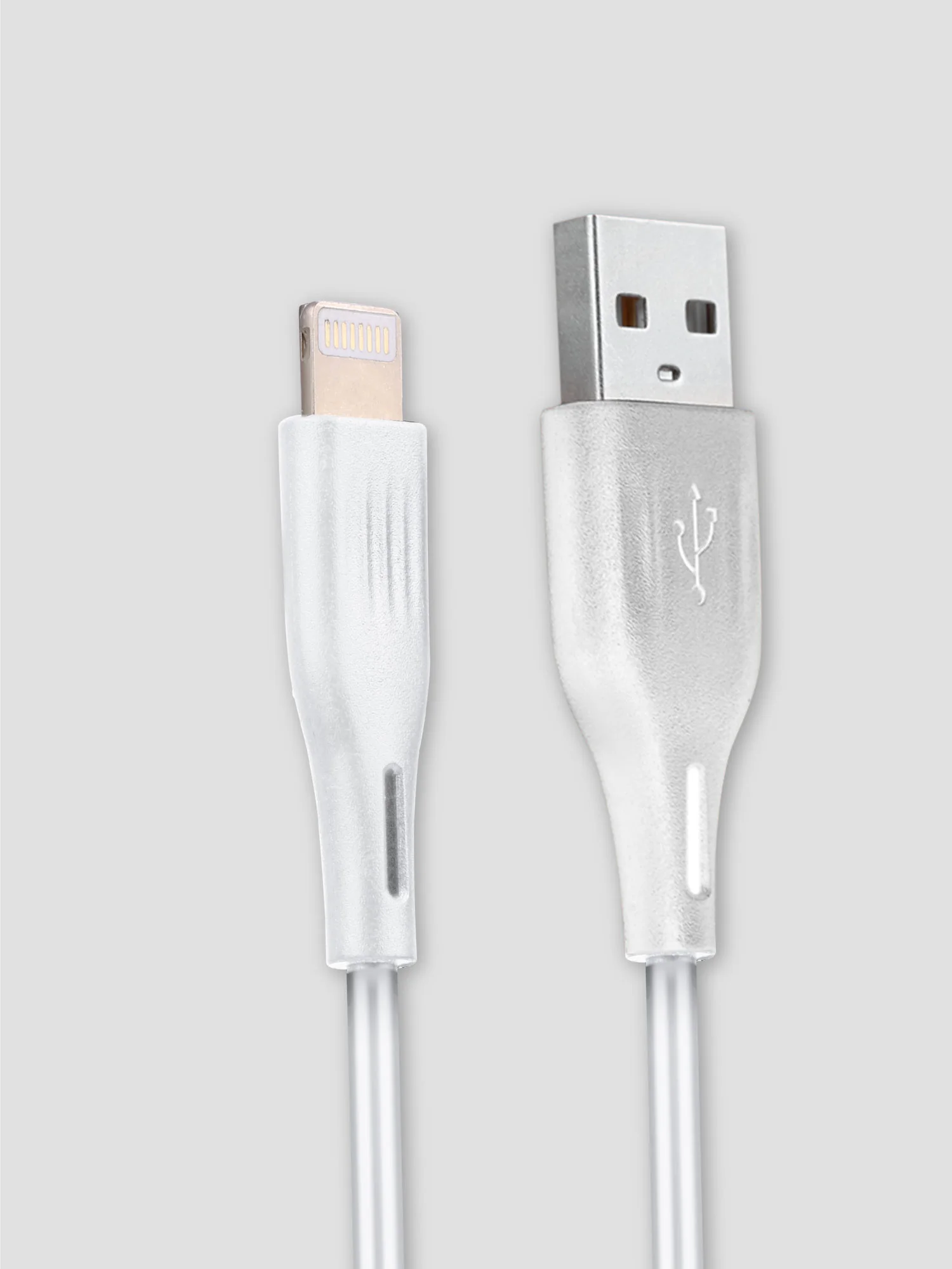 3142 Кабель CU-3142  USB A - 8pin, TPE,  2,4А , 1,2 m,  GAL, цвет белый