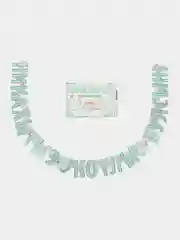 Бирюзовый гирлянда "Никахыгыз котлы булсын", гирлянда + плакат, 280*16 см