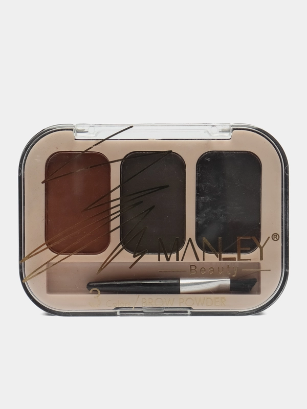 Тени для бровей 3 в 1 Manley