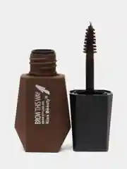 Коричневый цветной гель для укладки бровей Kiss Beauty