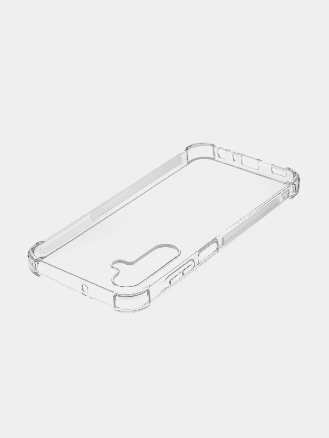 Прозрачный противоударный чехол для Samsung Galaxy A25 силиконовый ROSCO с защитой камер и углов