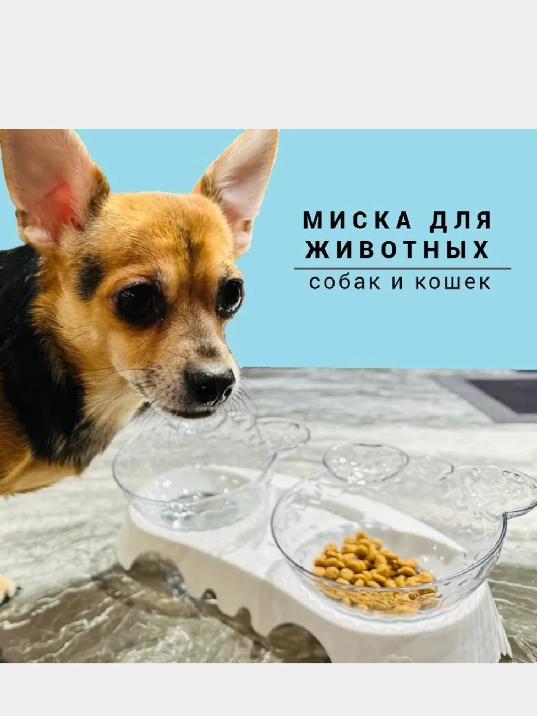 Слоновая кость миска двойная со съемными чашами