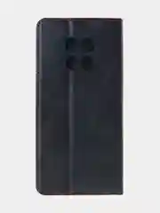 Черный чехол-книжка для Realme 12 (5G) из высококачественной искусственной кожи