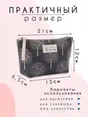 Синий косметичка женская, бьюти кейс для косметики, несессер женский
