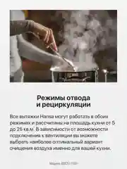 Коричневый вытяжка встраиваемая кухонная 50 см Hansa OSC5111BH, козырьковая