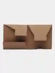 Коробка из гофрокартона, крафт, самосборная, для подарка и для хранения