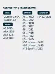 Мешки Filtero INT 30 Pro для строительных пылесосов KRESS,METABO,STARMIX,ИНТЕРСКОЛ, 5 штук