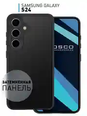 Прозрачный чехол для Samsung Galaxy S24, S24+ пластиковый ROSCO противоударный, силиконовая окантовка