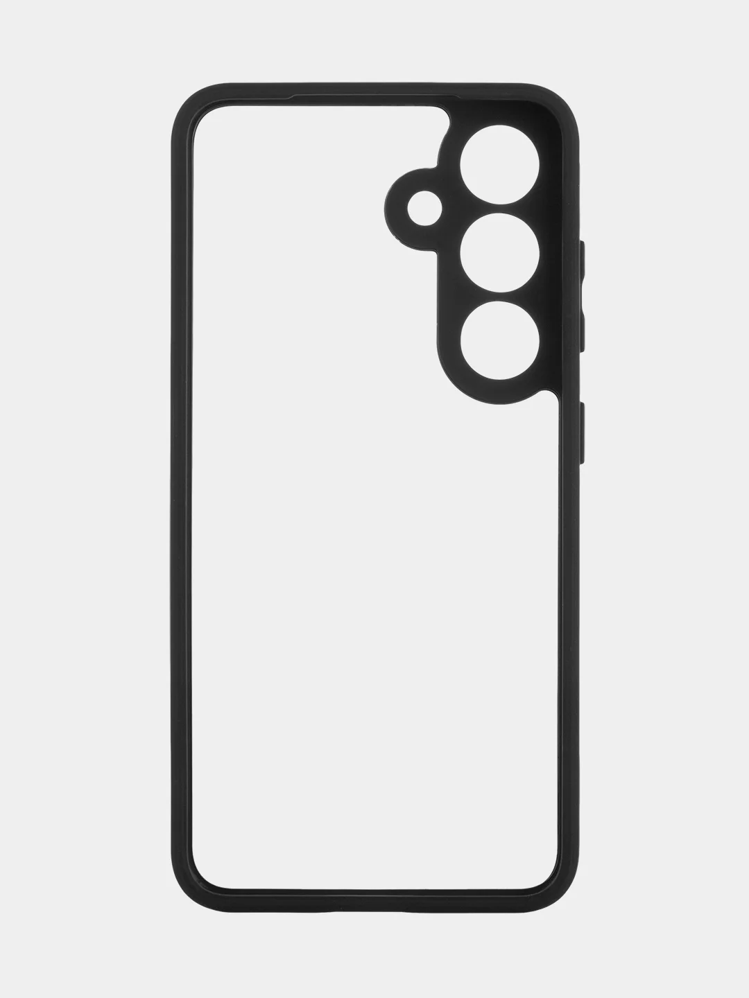 Прозрачный чехол для Samsung Galaxy S24, S24+ пластиковый ROSCO противоударный, силиконовая окантовка