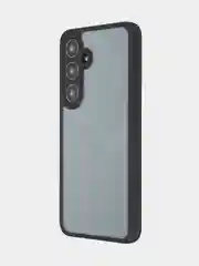 Прозрачный чехол для Samsung Galaxy S24, S24+ пластиковый ROSCO противоударный, силиконовая окантовка