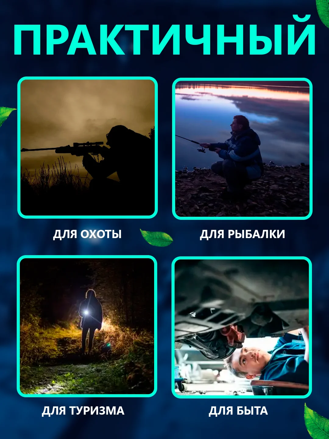Карманный фонарик, фонарь ручной светодиодный