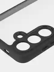 Прозрачный чехол для Samsung Galaxy S24, S24+ пластиковый ROSCO противоударный, силиконовая окантовка