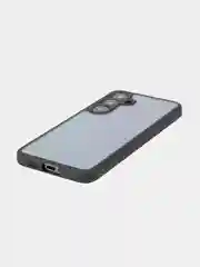 Прозрачный чехол для Samsung Galaxy S24, S24+ пластиковый ROSCO противоударный, силиконовая окантовка
