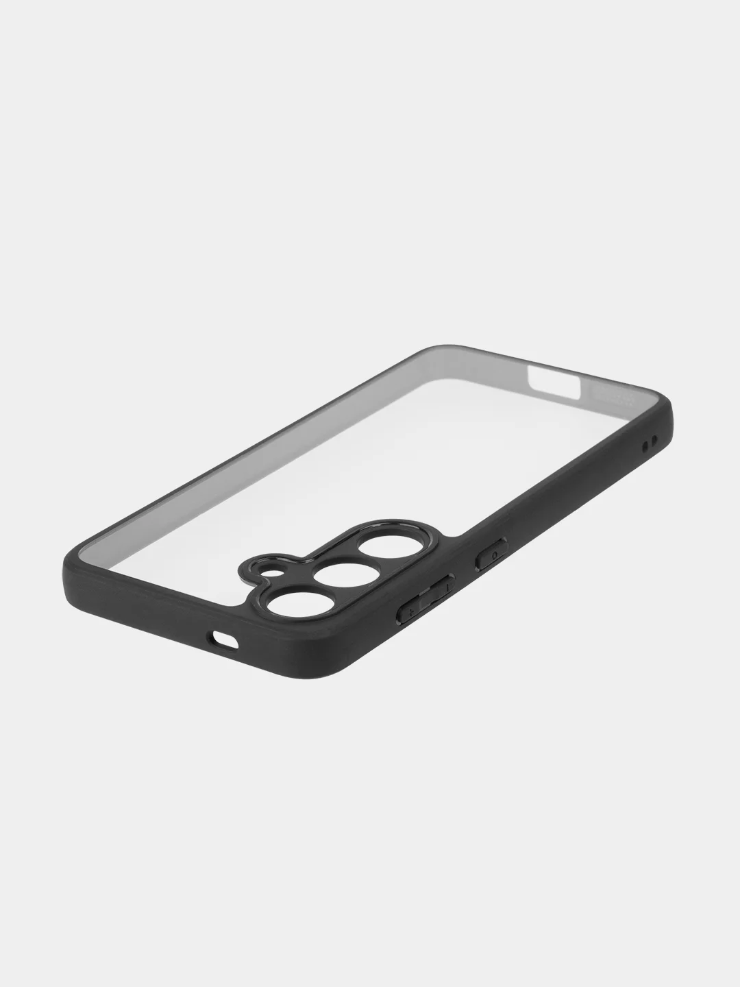 Прозрачный чехол для Samsung Galaxy S24, S24+ пластиковый ROSCO противоударный, силиконовая окантовка
