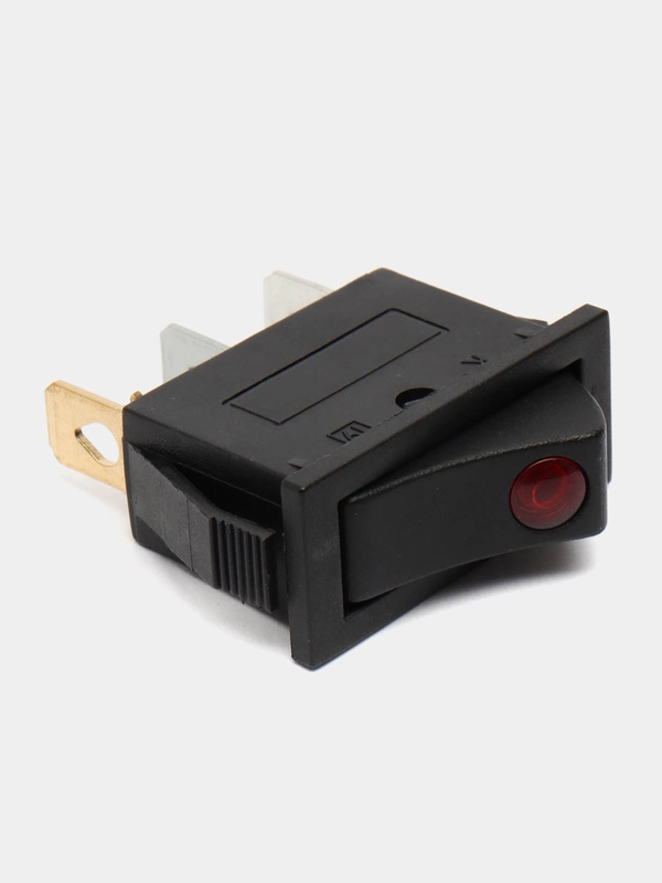 2 / 5 штук Переключатель KCD3-101L ON-OFF 15A 250V, 3 контакта, с красным светодиодом