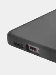 Черный чехол для Samsung Galaxy S24, S24+ пластиковый ROSCO противоударный, силиконовая окантовка