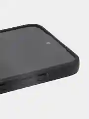 Черный чехол для Samsung Galaxy S24, S24+ пластиковый ROSCO противоударный, силиконовая окантовка