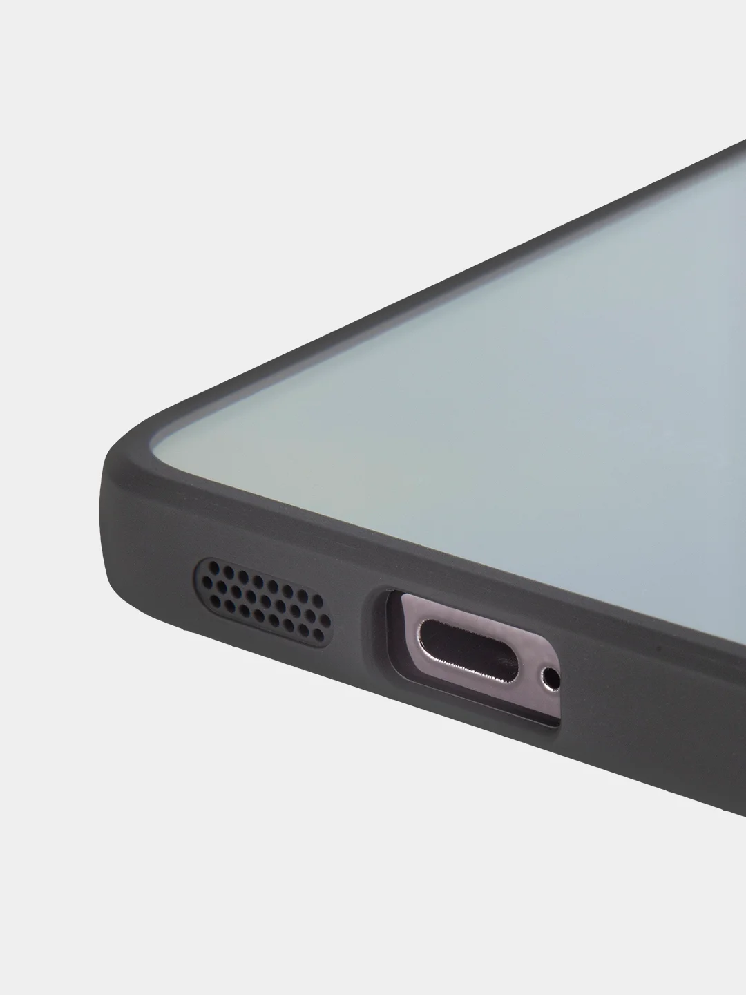 Прозрачный чехол для Samsung Galaxy S24, S24+ пластиковый ROSCO противоударный, силиконовая окантовка