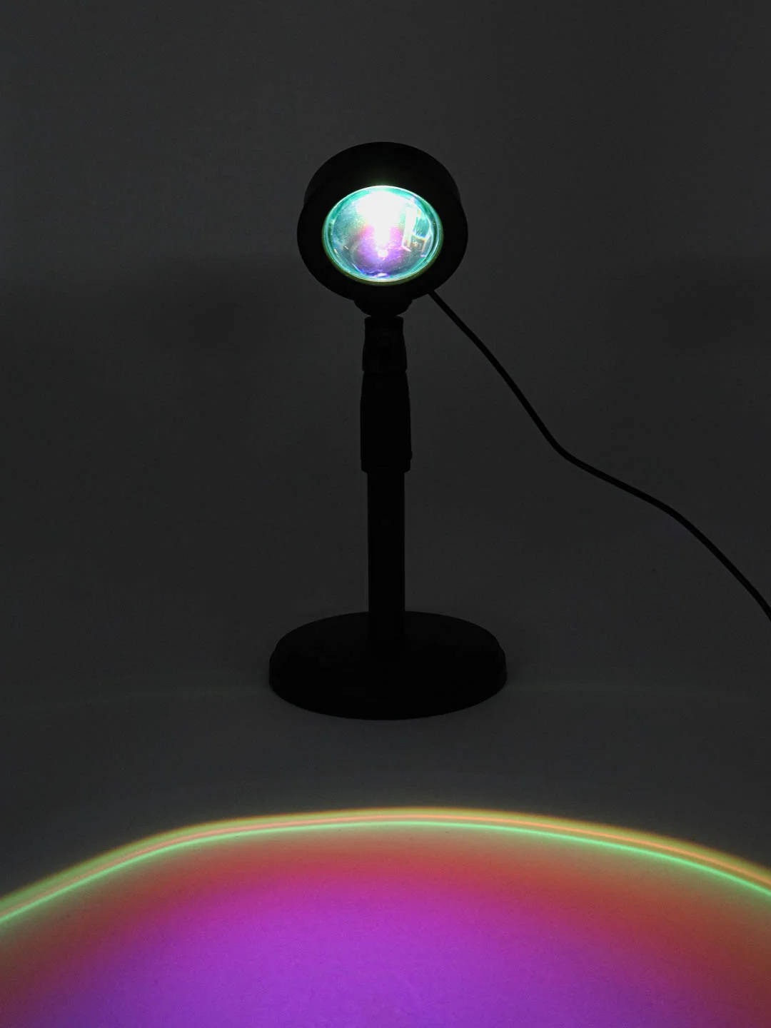 Лампа закат, лампа светодиодная, лампа для фото, проекция заката/радуги, RGB, 16 цветов