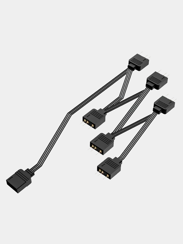 Кабель-разветвитель 1/6 ID-COOLING FS-06 ARGB (160шт/кор, 5V, 3 pin) Retail