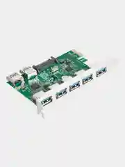 Контроллер ExeGate EXE-317 (PCI-E x1 v2.0, 5*USB3.0 ext. + 2*USB3.0 int., разъем
