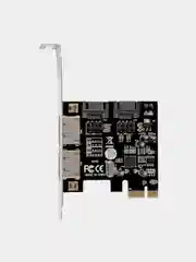 Контроллер ExeGate EXE-501 PCI-E x1 v2.0, SATA3 6Gb/s, 2 int.+2 ext., ASMedia