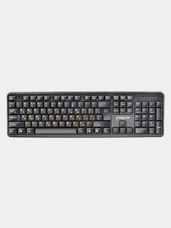 Клавиатура ExeGate LY-331L2 (USB, полноразмерная, влагозащищенная, 104кл., Enter большой