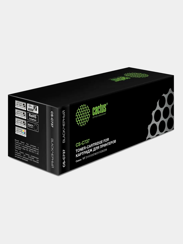 Картридж лазерный Cactus CS-C737 737 черный (2400стр.) для Canon MF 210/211/212/216/217