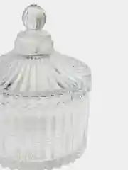 Прозрачный икорница с крышкой конфетница
