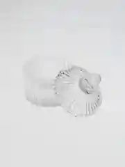 Прозрачный икорница с крышкой конфетница