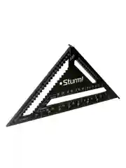 Угольник Sturm 2020-07-300 300мм, алюминиевый сплав, чёрная оксидация, белая шкала
