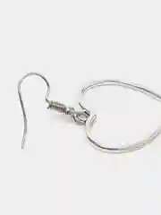 Серебряный серьги сердечки сердца свисающие