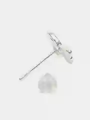 Серый металлик серьги маленькие ананасы