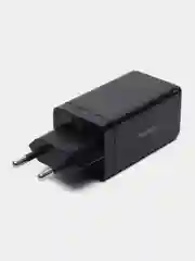 Черный сетевое зарядное устройство Baseus CCGP120202, 65W, Gan5