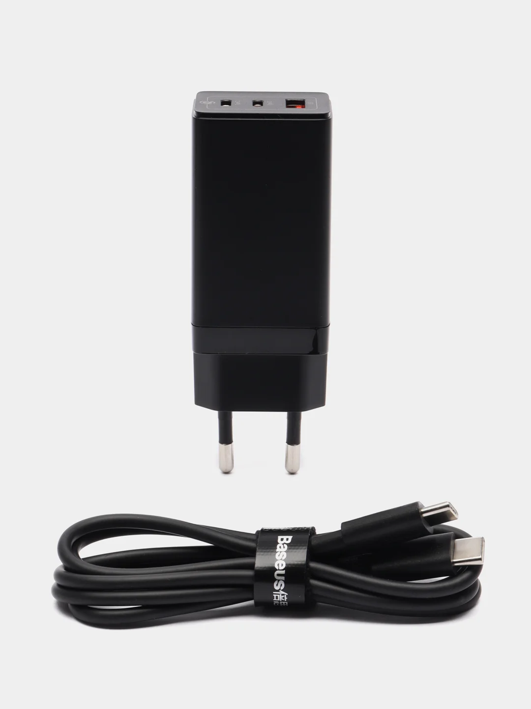 Черный сетевое зарядное устройство Baseus CCGP120202, 65W, Gan5