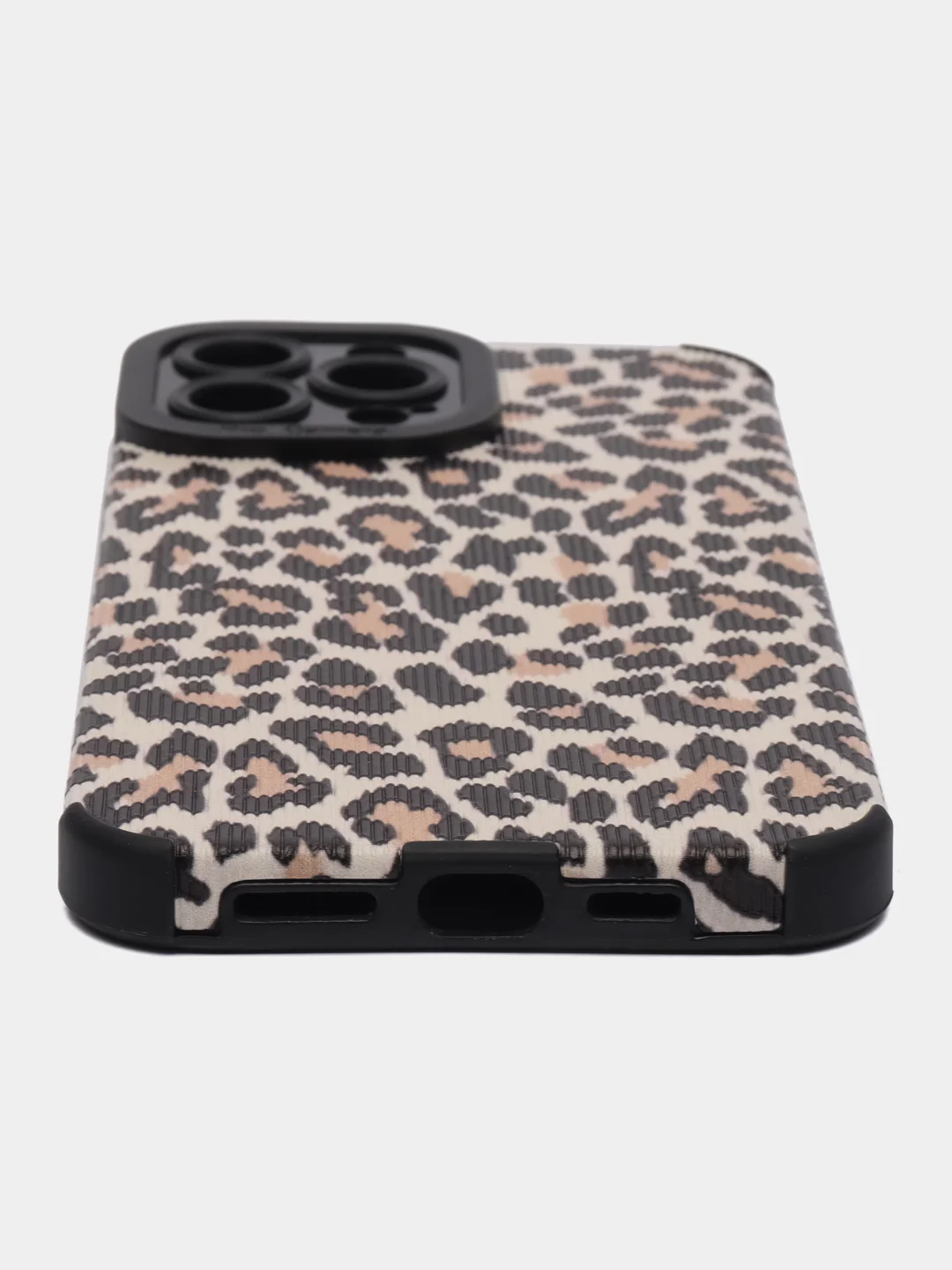 Коричневый яркий чехол, леопардовый для iPhone 13,14, 15, 16 Pro, Pro Max, силиконовый противоударный