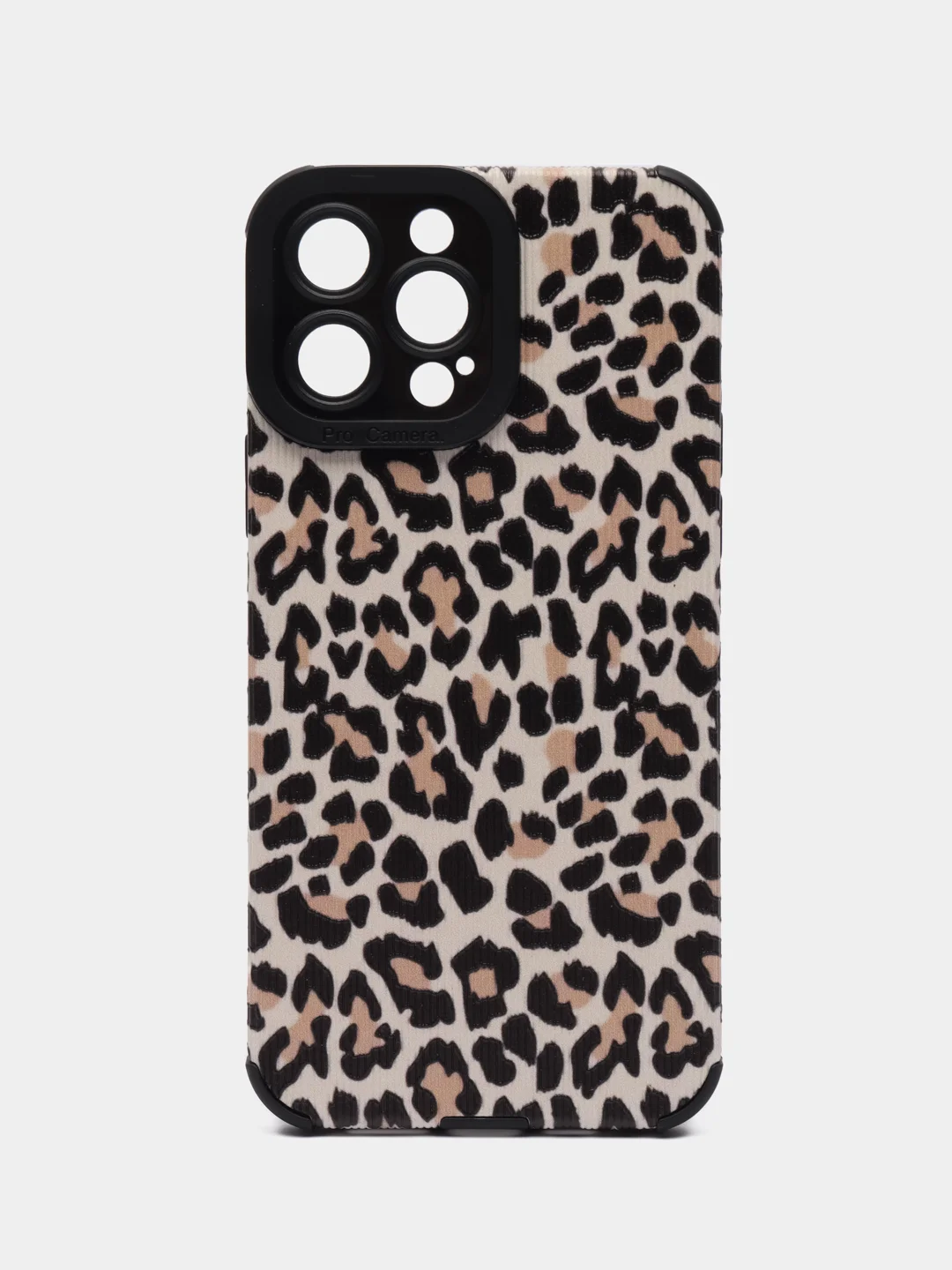Коричневый яркий чехол, леопардовый для iPhone 13,14, 15, 16 Pro, Pro Max, силиконовый противоударный