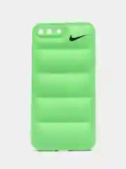 Зеленый чехол на iPhone (Айфон) 11, 13, 14, 15, 7, 8 Plus, X, XS, XR, 12 Pro / Max, силиконовый