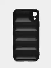 Черный чехол на iPhone (Айфон) 11, 13, 14, 15, 7, 8 Plus, X, XS, XR, 12 Pro / Max, силиконовый