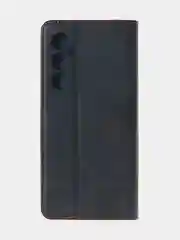 Черный чехол-книжка для Realme C65 (4G) из высококачественной искусственной кожи