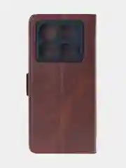 Терракотовый чехол-книжка для Infinix Note 40 (4G) из высококачественной искусственной кожи