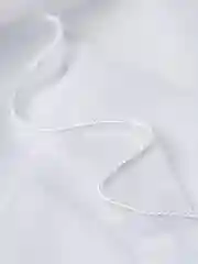 Тюль Вуаль, белая, однотонная, с утяжелителем