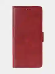 Алый чехол-книжка для Infinix Note 40 Pro (4G) из высококачественной искусственной кожи