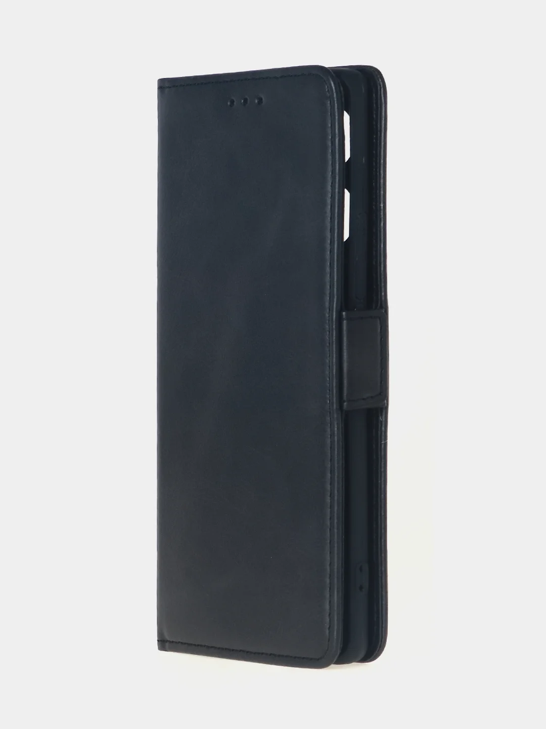 Угольный чехол-книжка для Infinix Note 40 Pro (4G) из высококачественной искусственной кожи